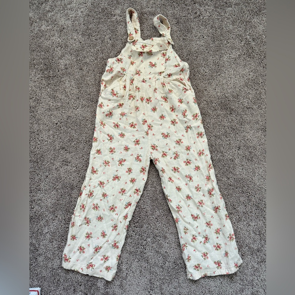 Zara Kids Floral Print Jumpsuit